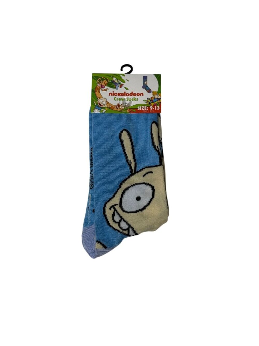 Rugrats Crew Socks Blue Nickelodeon 90s Cartoon Character NWT